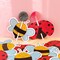 Wrapables Birthday Lollipop Paper Card Candy Holders, Party Supplies, Decorations, Party Favors (100pcs), Ladybugs and Bees